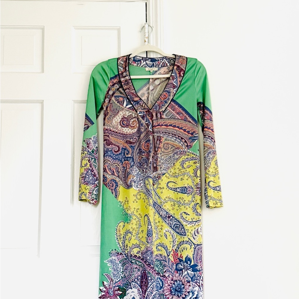 Etro Dress -Multicolor Resort wear. St. Tropez vibes. Made in Italy. Size 8.